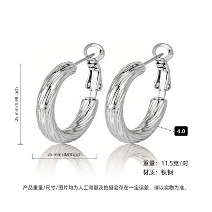 AURENA® LUXE C-HOOP EARRINGS