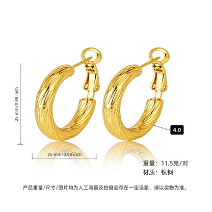 AURENA® LUXE C-HOOP EARRINGS