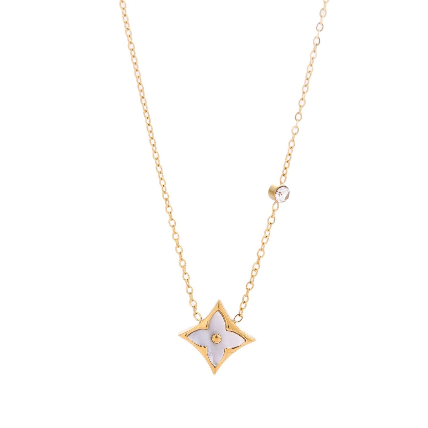 Geometrical Shell Rhombus Pendant