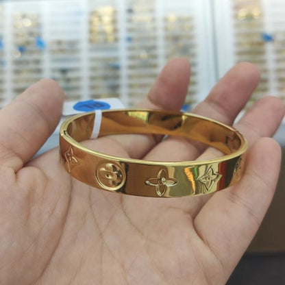 Monogram Inlay Luxury Bangle