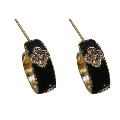 AURENA® ENAMEL CLOVER SIGNATURE EARRINGS