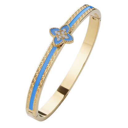 Golden Oval Minimalist Bangle