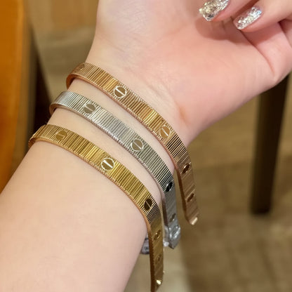 Chic Heavy Metal Watch Band Style Luxury Chain