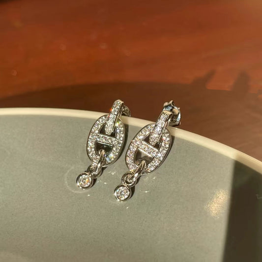 AURENA® CRYSTAL NOSE HOOP EARRINGS
