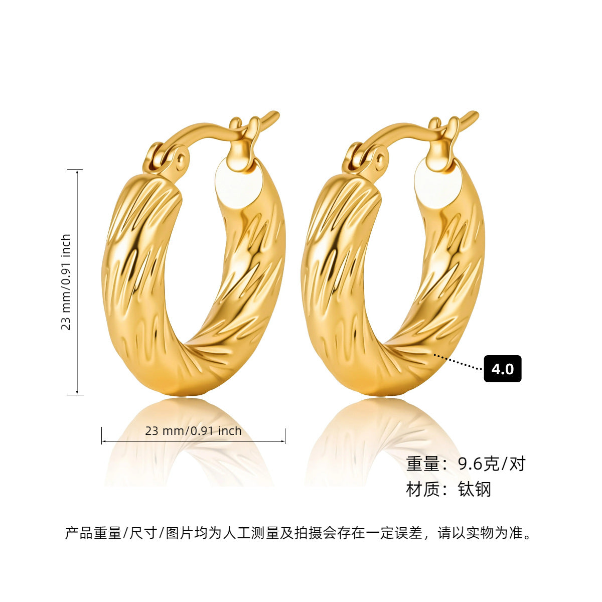 AURENA® LUXE C-HOOP EARRINGS