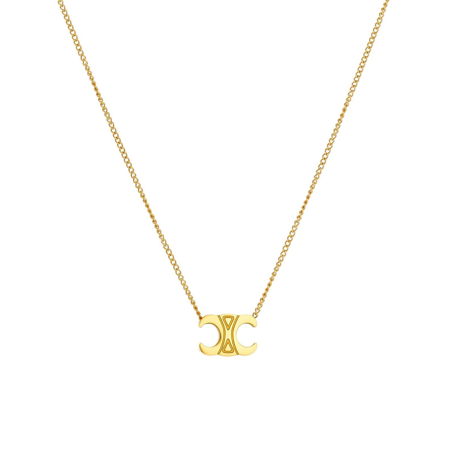 Minimalist Arch Emblem Pendant