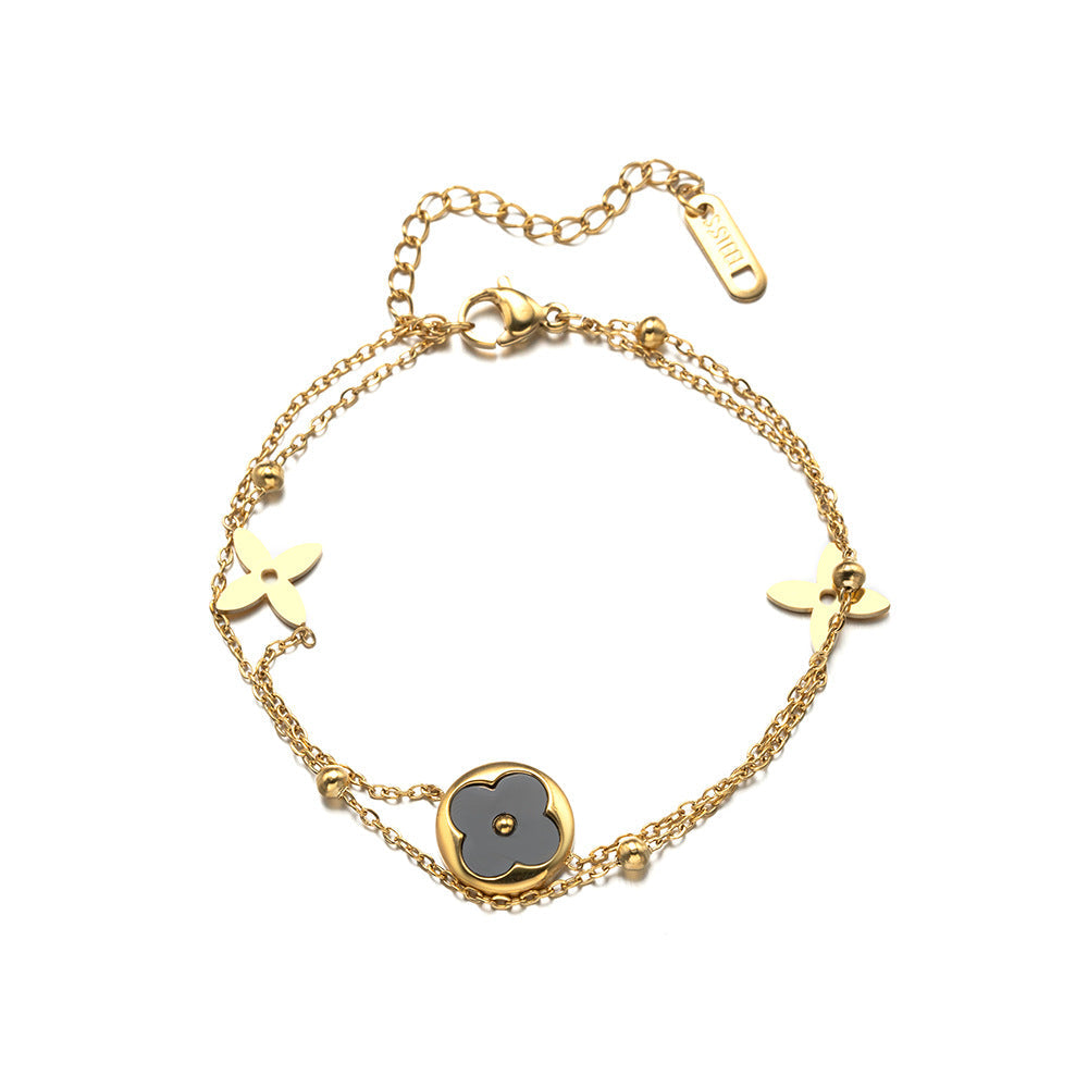 Chic Lucky Clover Everyday Statement Wristwear