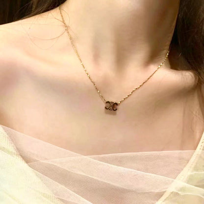 Multicolor Gemstone Emblem Necklace