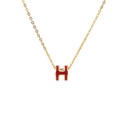 AURENA® H ENAMEL NECKLACE