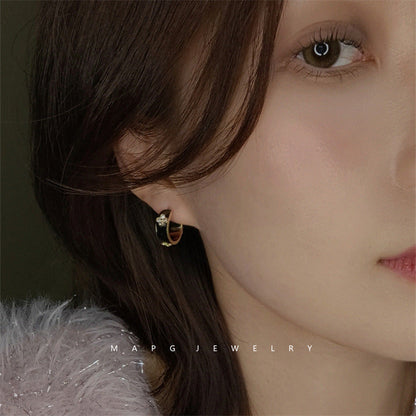 AURENA® ENAMEL CLOVER SIGNATURE EARRINGS