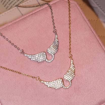 Full-Pavé Angel Wings Choker