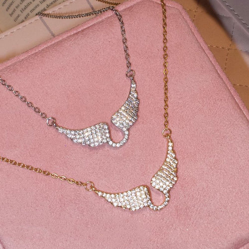 Full-Pavé Angel Wings Choker