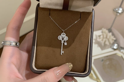 Royal Crown Key Pendant Necklace