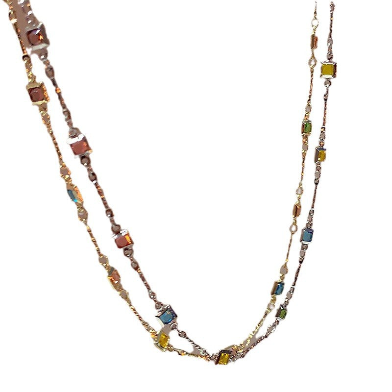 Prism Gemstone Choker Necklace