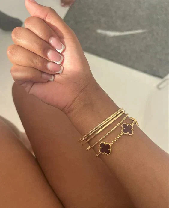 AURENA® CLOVER BRACELET | ONYX